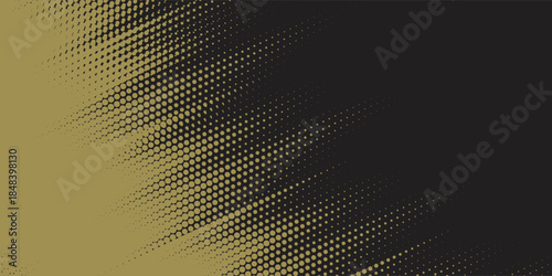 Luxury Gold Line Abstract Pattern on Black Background
