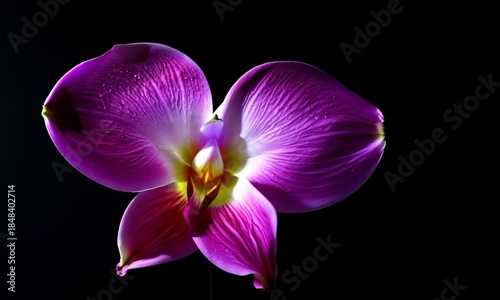 purple orchid flower transformation in to white animation.ai 