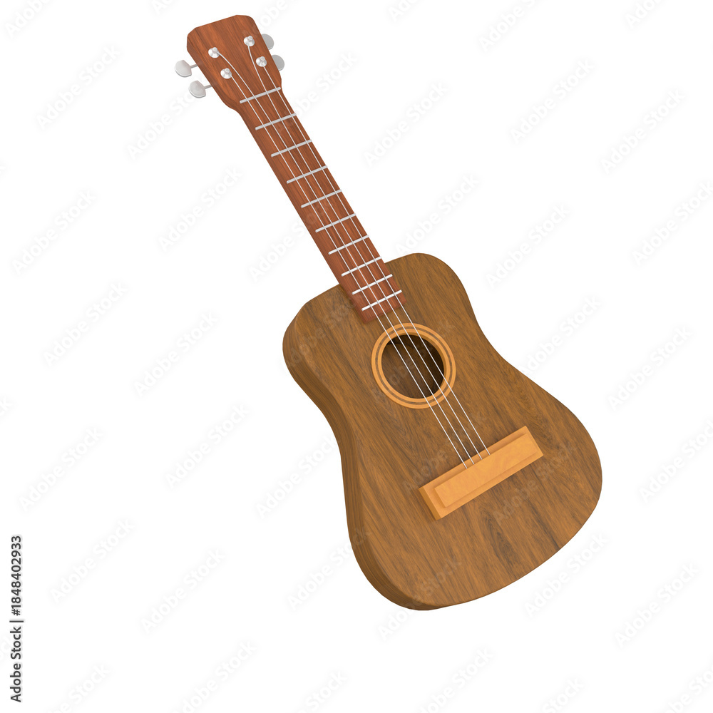 Obraz premium Ukulele 3D Illustration