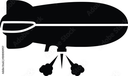 zeppelin airship dirigible side view