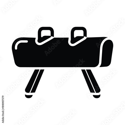 Pommel horse apparatus for gymnastic physical training exercise