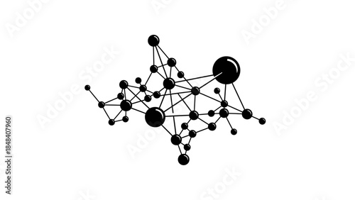 atom on white background