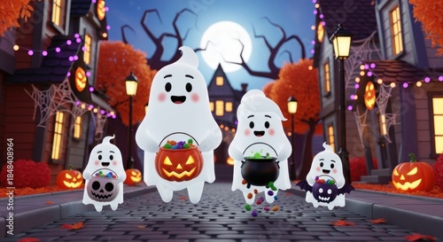 halloween monsters spooky ghost