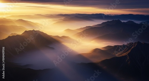 sunrise over the mountains