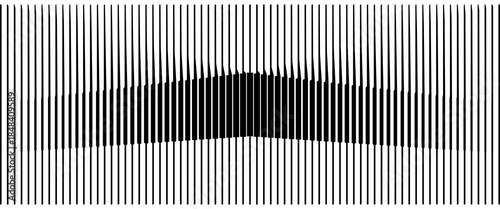 Thin line halftone gradient texture. Fading vertical stripe gradation background. Repeating wide pattern backdrop. Black parallel lines wallpaper for overlay, print, cover, banner, poster. Vector