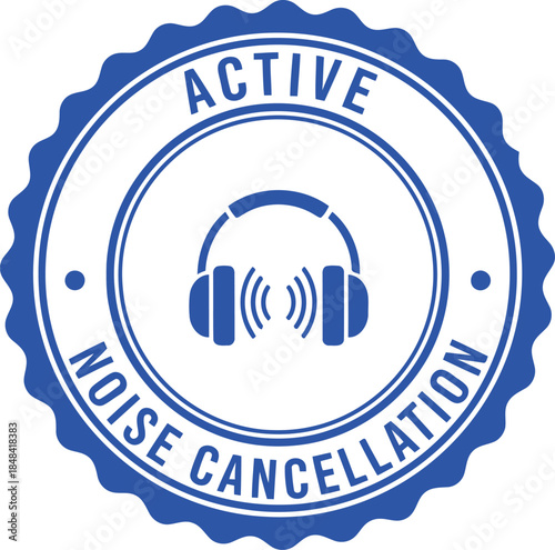 Active Noise Cancellation Logo Design for Audio Products