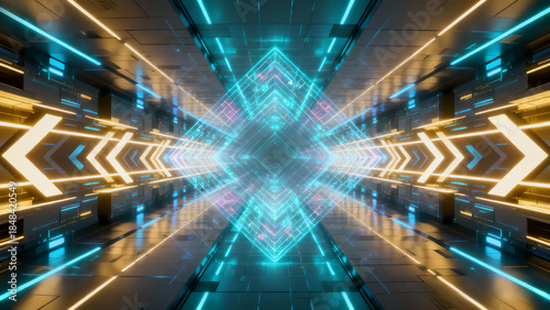 traffic in the night city