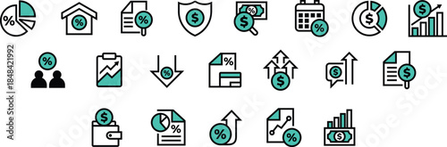 Sizeable Icon Collection set discount sales with Editable Features for Websites, App UI UX, and Digital Asset