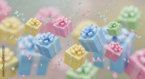 gift boxes on a white background