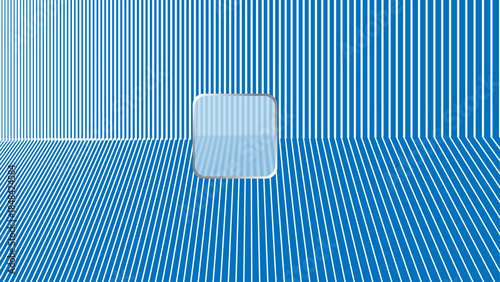 Blue Perspective Line Pattern Glassmorphism Background