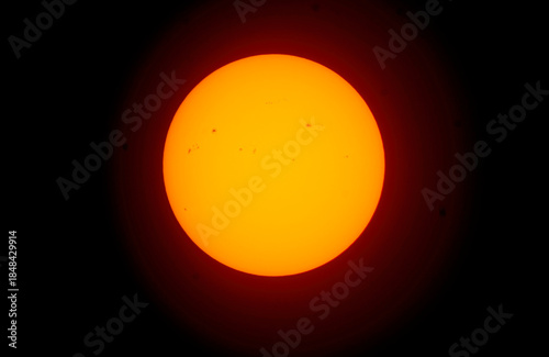 sun in space, sunspots on the sun, science in space, the sun in the dark