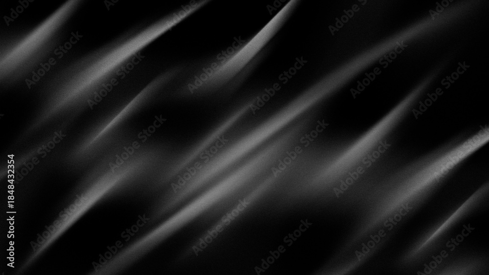 Fototapeta premium monochrome black and white abstract background exudes a classic, masculine, and premium aura with a grain noise texture and a subtle light-to-dark gradient.