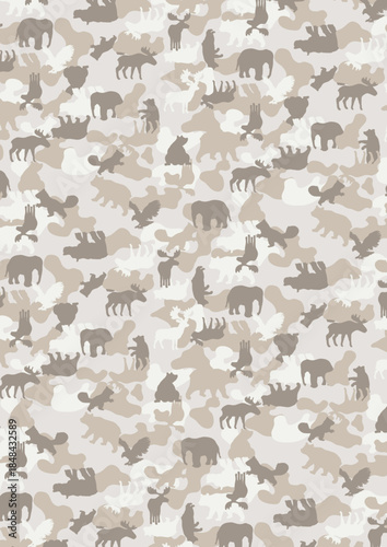 Camuflaje con animales