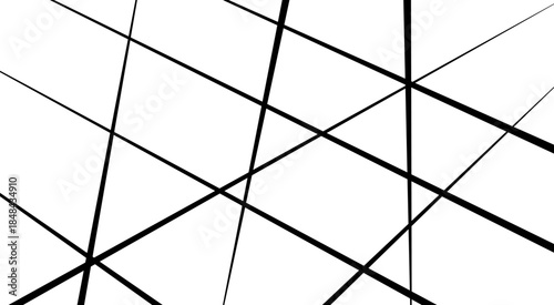 Abstract white background with random black lines, Abstract lines in black and white tone of many squares and rectangle.