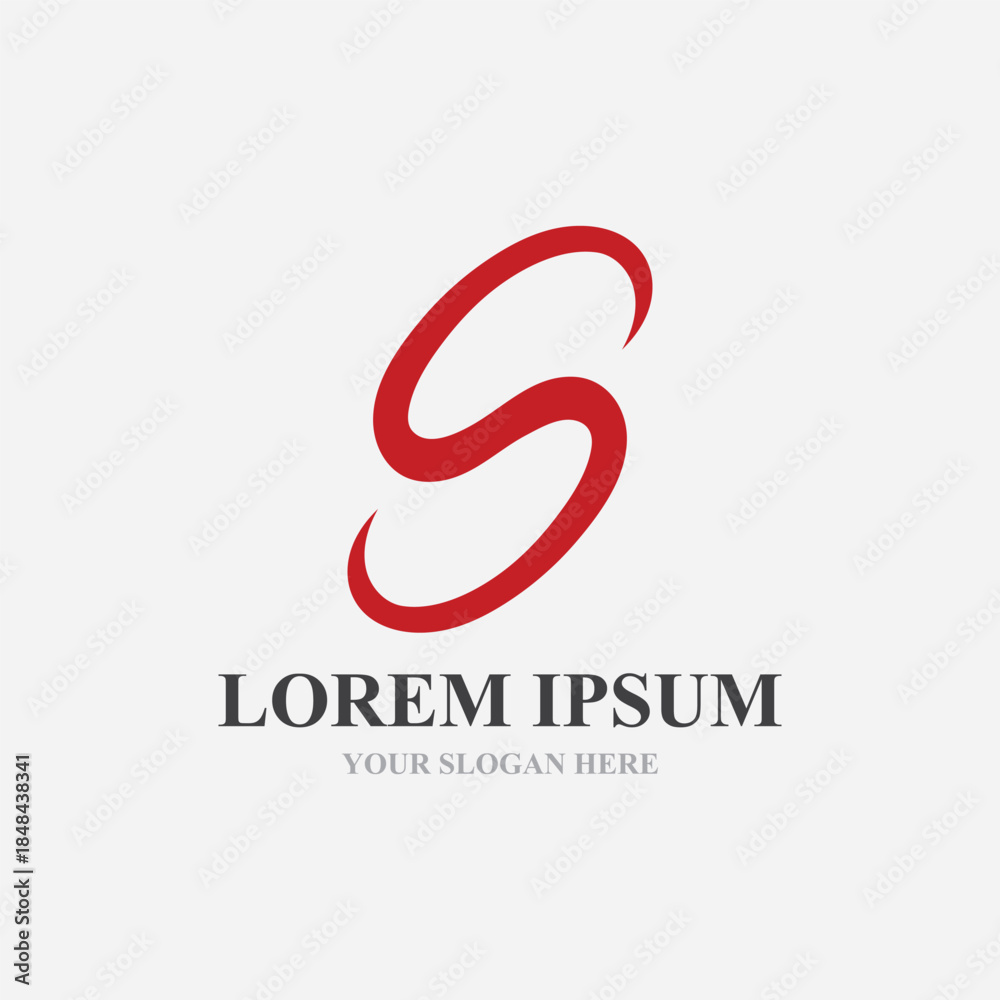 Fototapeta premium Business corporate S letter logo
