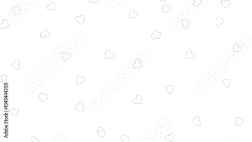 Heart pattern background simple outline love romance valentine wedding celebration greeting card design