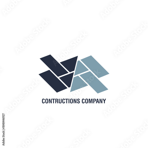 Brickwork, brick construction logo, icon concept for manufacture, renovation company. Modern flat vector icon, tiling clip art