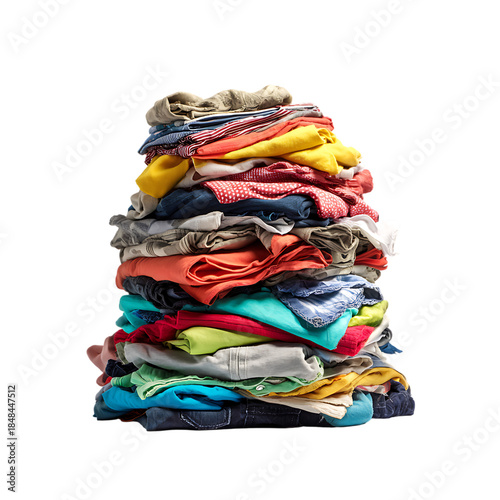 A colorful pile of clothes png
