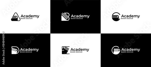 education logo design. academy logo vector