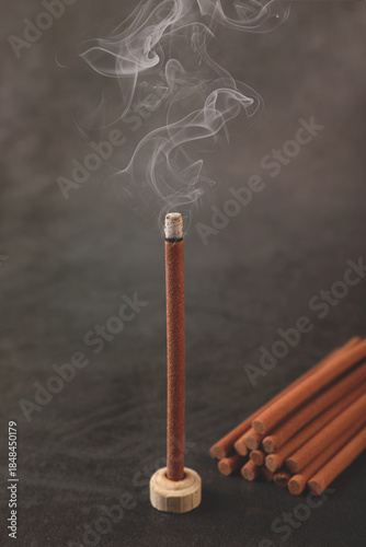 Indian traditional Dhoop Sticks or benzoin resin for pooja