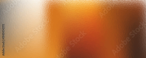 Gold and silver background with glassy texture and abstract blurred background, glass effect creating a textured gradient.