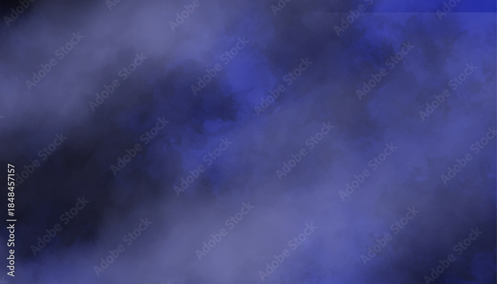 Fototapeta premium Dark Blue Watercolor Cloud Texture Background