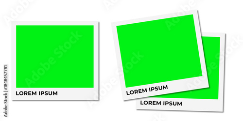 Modern Photo Frame Mockup with Green Screen Background for Photography Portfolio Presentation Social Media Post and Creative Digital Design