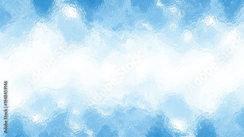 Abstract watercolor background with shades of blue and white light.