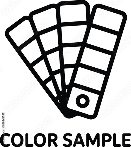 Color Swatches with Text Vector Illustration