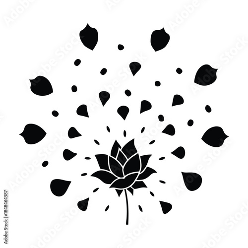 Valentine Rose Petals and New Year Fireworks