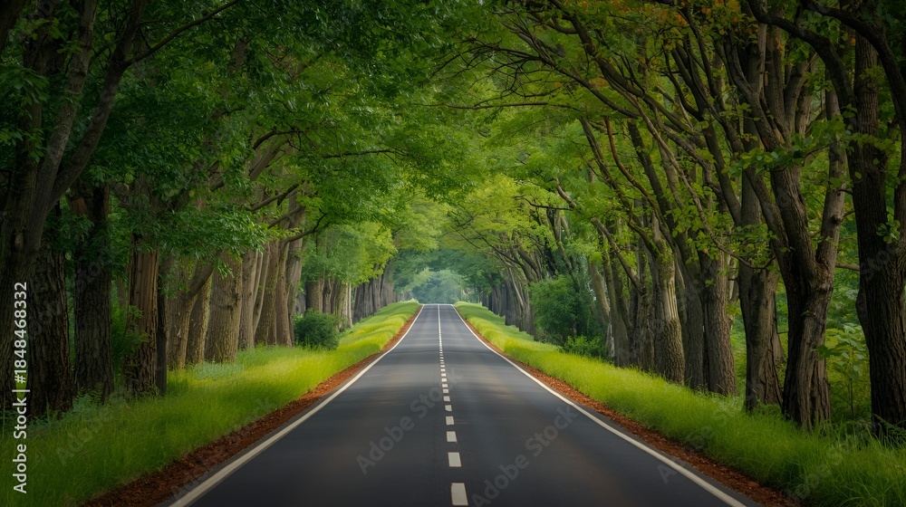 Obraz premium road in the forest