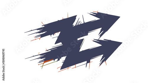 Grunge arrows dynamic speed, Abstract arrows edgy motion, Triple arrows distressed acceleration, Fast arrows brushstroke style, Jagged arrows aggressive direction, Urban arrows splatter energy