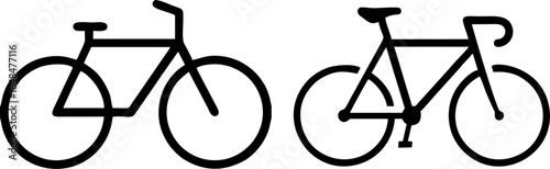 A Bicycle Transport Icon Set
