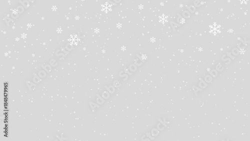 Snow Falling soft white snowflakes overly