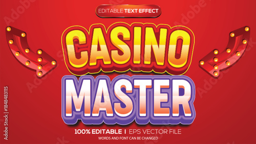 3d text effect casino theme