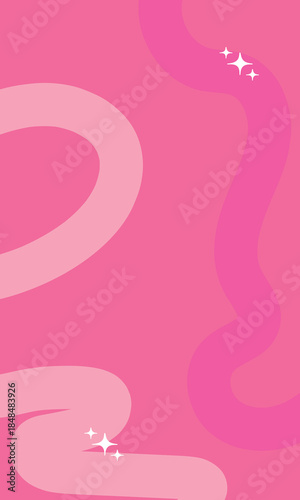 fondo rosa con lineas curvas en tonos rosas 