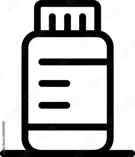 Black and White USB Flash Drive Icon