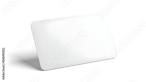 Minimalist white business card mockup