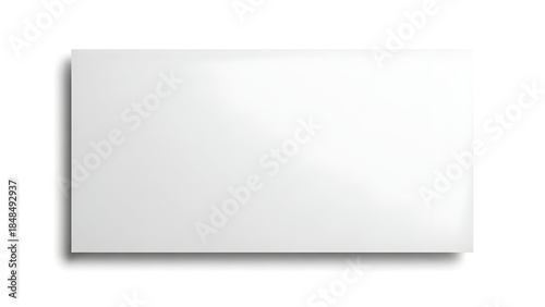 Minimalist white background with soft shadow