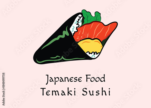 Japanese Food Temaki Sushi