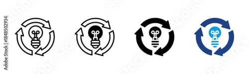 Synchronize icon set multiple style collection