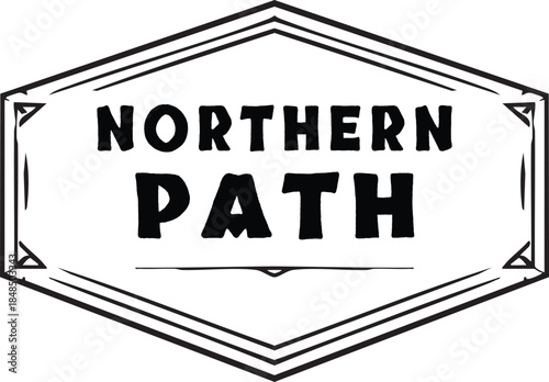 Northern path hex badge