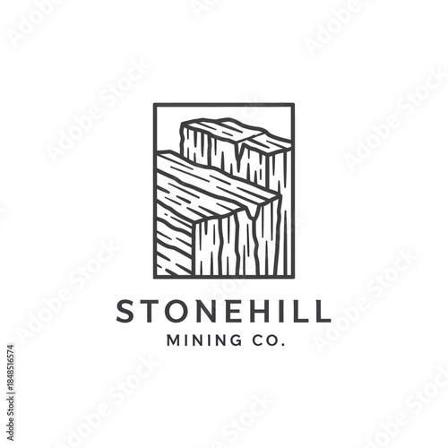 Stonehill Mining Company Logo Design Element.