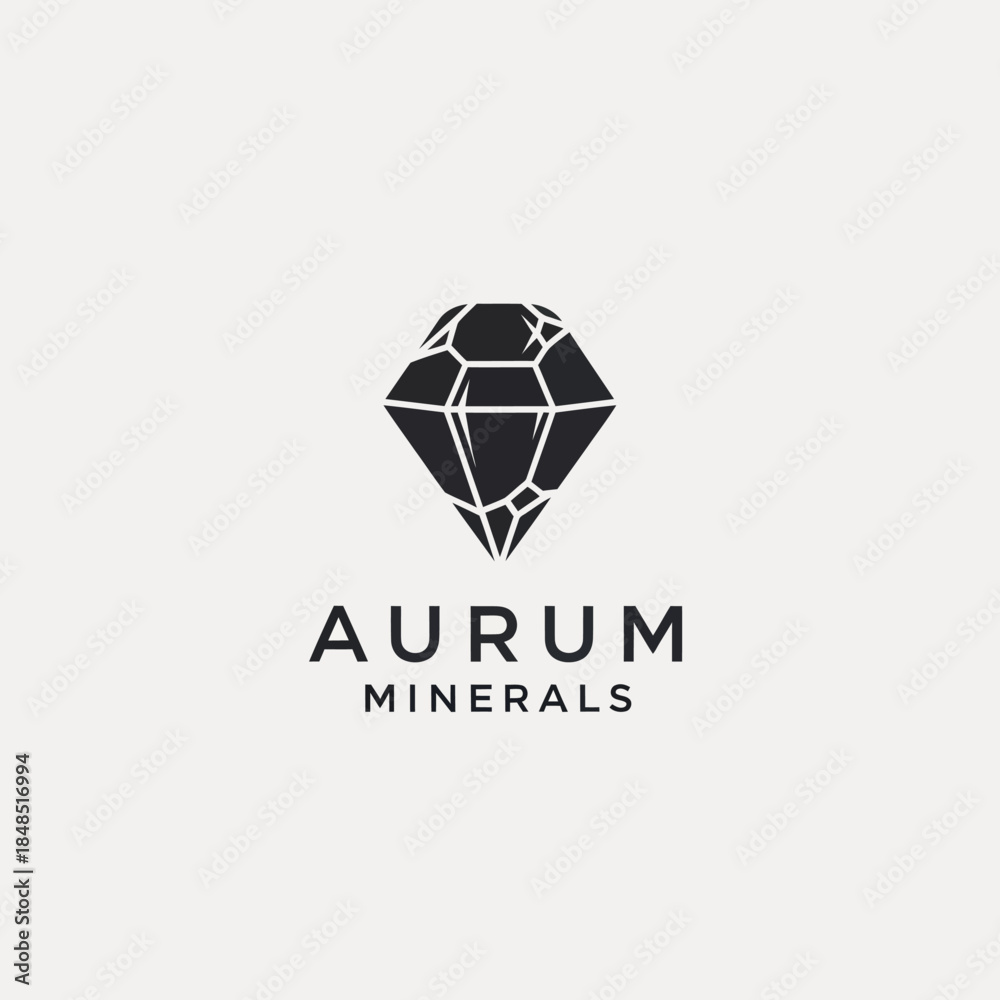 Fototapeta premium Aurum Minerals Company Logo Design Element.
