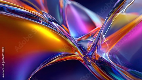 Abstract Liquid Design With Vibrant Colors