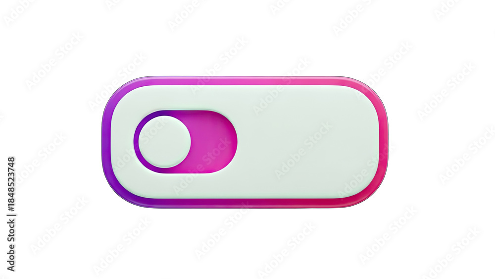 Fototapeta premium Toggle Switch Icon: On or Off Concept