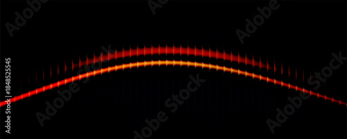 Abstract pink, purple, and yellow glass gradient on a black background. Futuristic and vibrant design with a glossy, translucent texture. Ideal for use in digital art, tech interfaces, and modern back