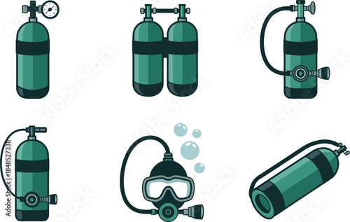 Collection of Scuba Diving Equipment