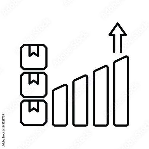 Productivity icon with white background vector stock illustration