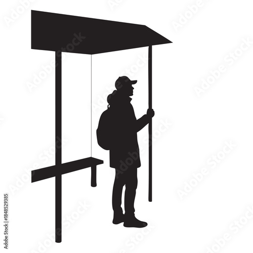 a_man_standing_next_to_a_sign_with_the_words_the_man_who_is_the_man_who_is_traced